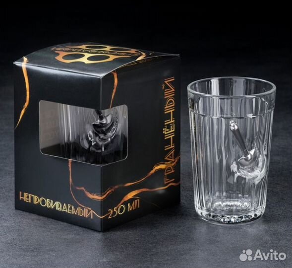 Стакан гранёный 