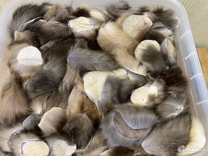 Лоскут натурального меха соболя 1,3 кг