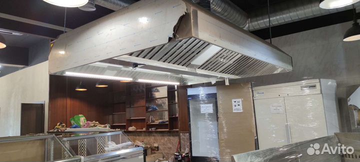 Зонт островной вытяжной