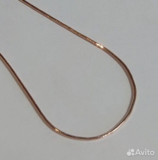 Браслет красное золото. 17 см. Снейк. Новое
