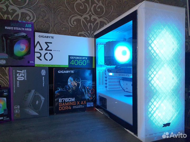 Мощный Пк RTX4060Ti Aero +Core i5-13400F/B760 WiFi