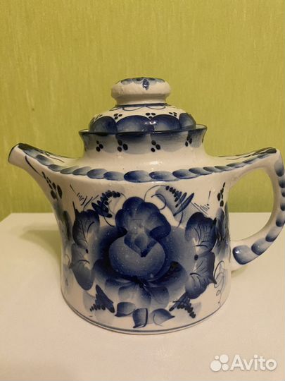 Чайник заварочный гжель, статуэтки гжель
