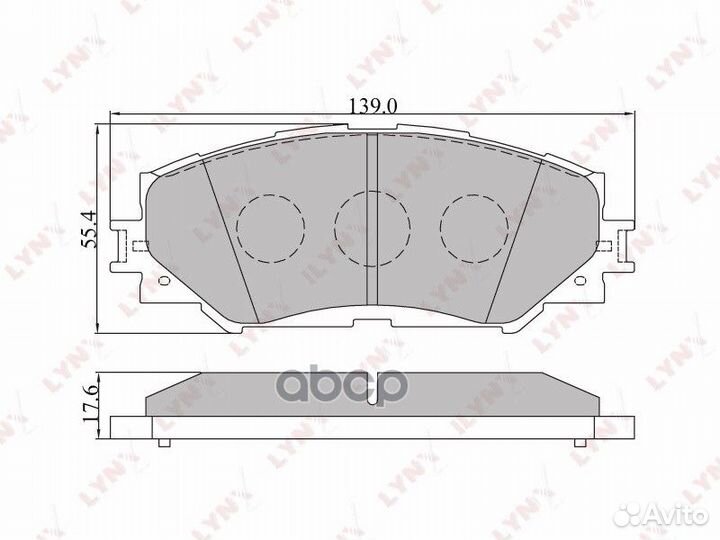Колодки тормозные дисковые перед BD7542 LYN