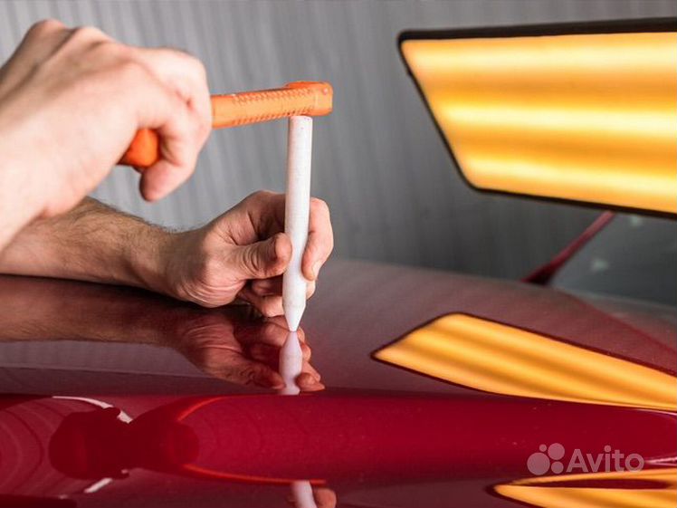 Paintless dent. PDR 007 прибор для выправления вмятин без покраски. Устранение артефактов окрашивания. Paintless Dent removal. PDR detailing