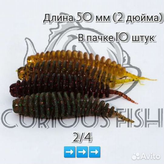 Curious Fish Leech Dance 2 дюйма (5см)