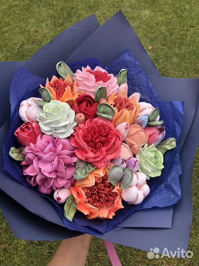 Сладкие букеты из зефира