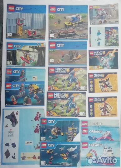 Lego Инструкции, каталоги, коробки,буклеты, плакат