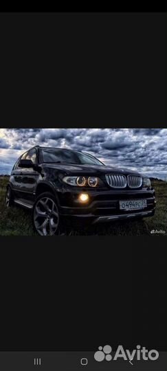 Имитация защиты бампера BMW X5 е53 дорест