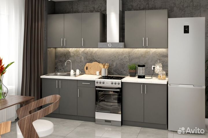 Кухня Орса 2 м Графит