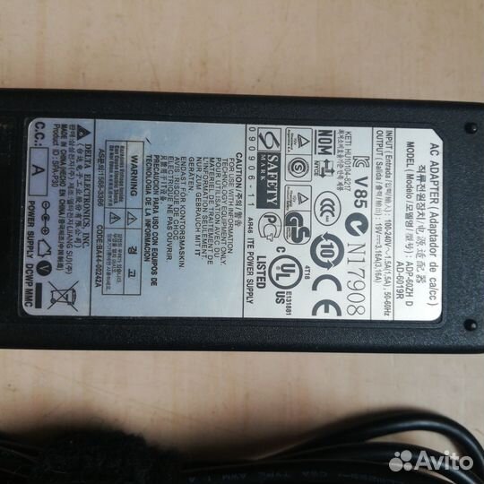 Блок питания для ноутбука samsung