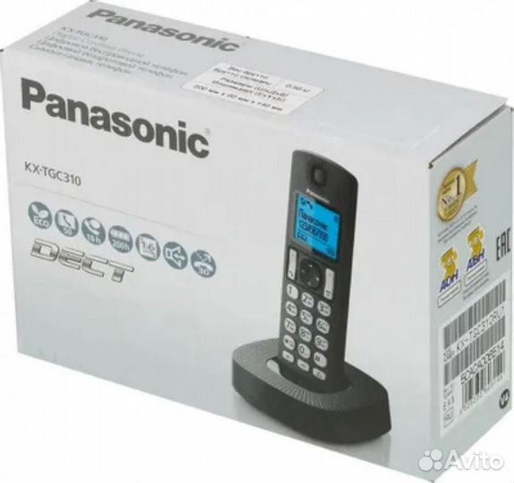 Радиотелефон Panasonic KX-TGE110UCB черный