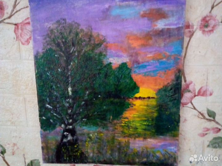 Интерьерная картина ручная работа