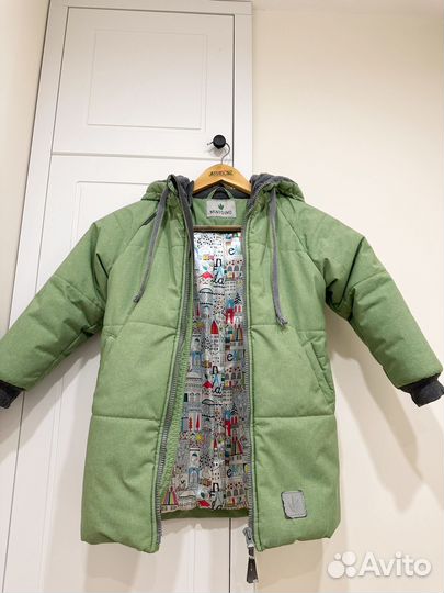 Куртка мишка фисташковая minidino 116