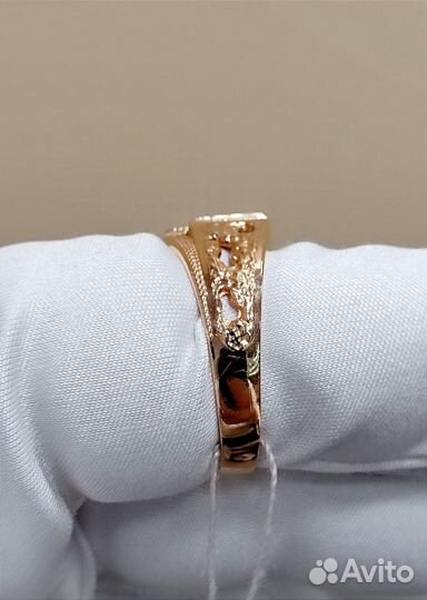 Мужская золотая печатка 20,5 размер