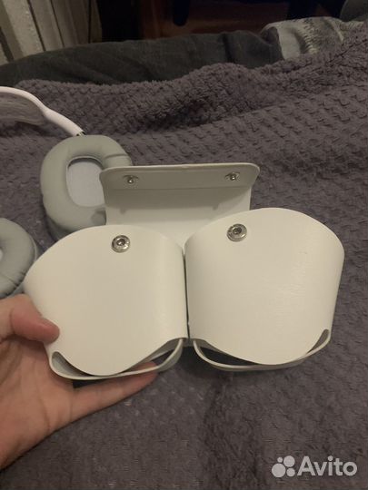 Наушники Airpods max с кожаным оригинальным чехлом