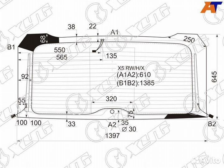 Лобовое стекло на BMW X5 E53 00-06г