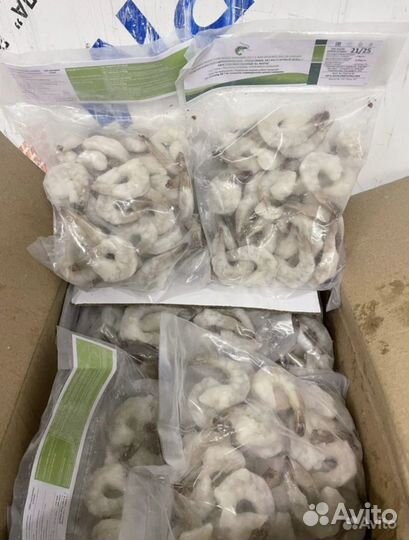 Креветки тигровые очищенные