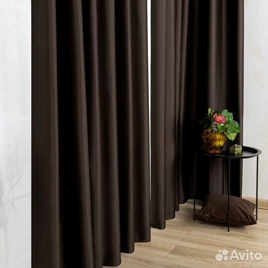 Блэкаут шторы Марсель Шоколад