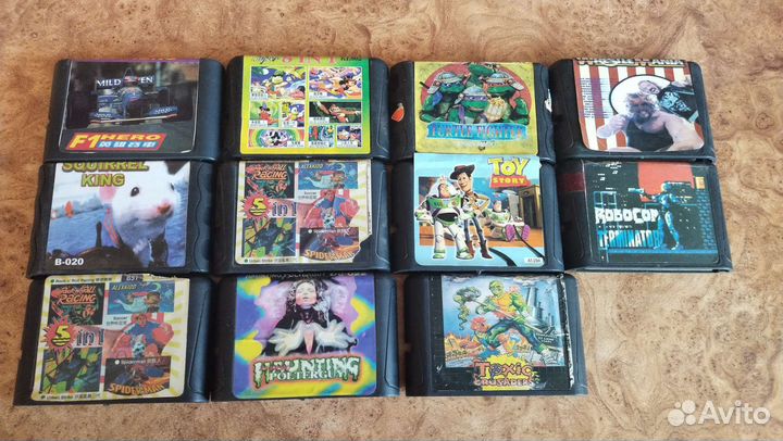 Картриджи игровые для сёги и денди