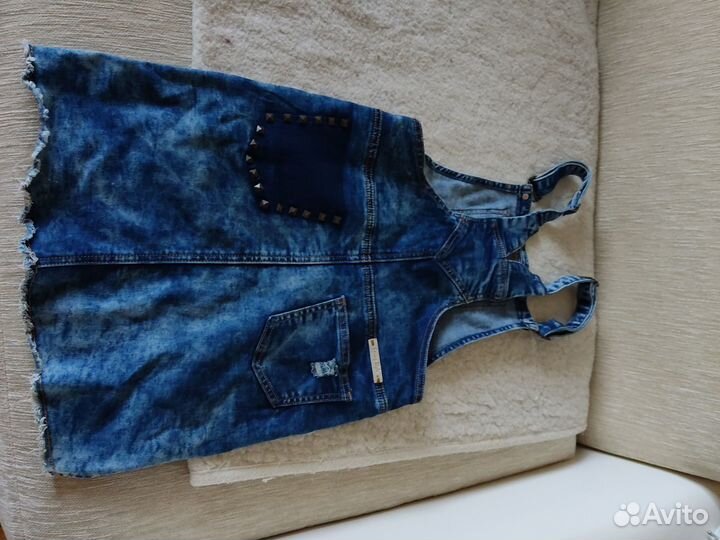 Джинсовый сарафан для девочки