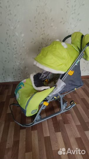 Детские санки коляска бу