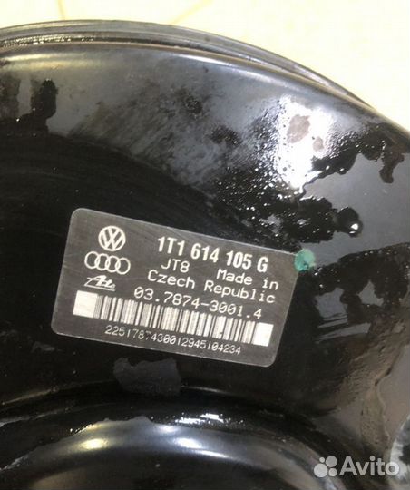 Вакуумный усилитель тормозов VW Volkswagen