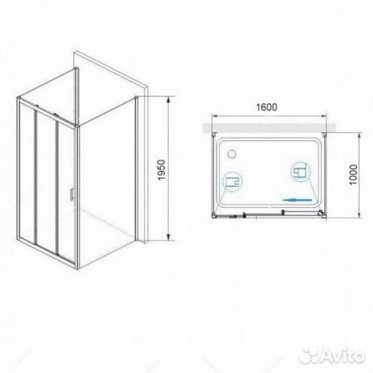 Душевой уголок RGW Passage PA-73-1 160x100