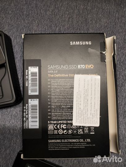 Samsung 870 EVO 500GB + Внешний бокс