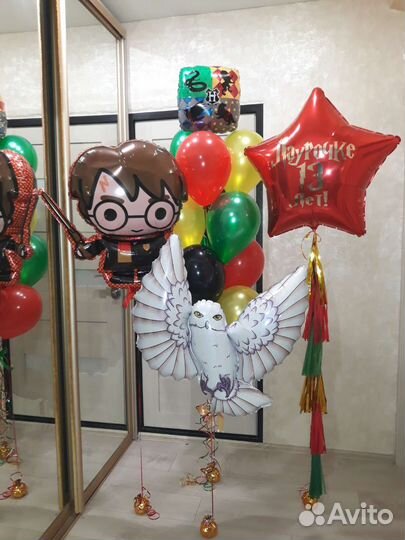 Гарри Поттер, сова, герб шар воздушный