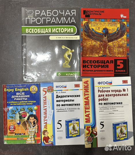 Учебные пособия, рабочие тетради за 5 класс