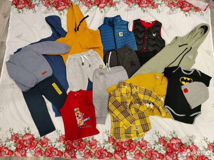 Детские вещи пакетом на мальчика 86 92