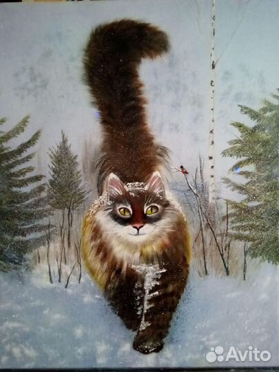 Картина рукописная маслом на холсте