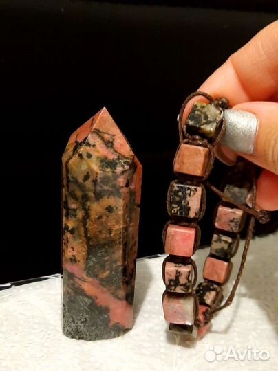 Родонит Камень Кристалл Браслет