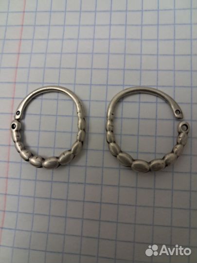 Серебряные височницы