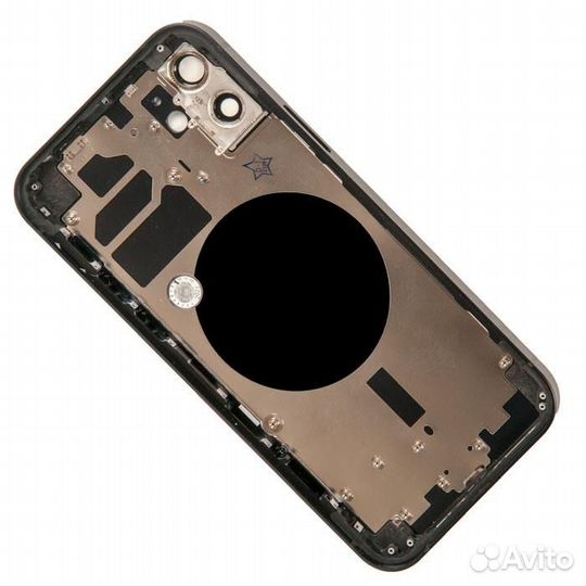 Задняя крышка в сборе с рамкой для iPhone 12, черн