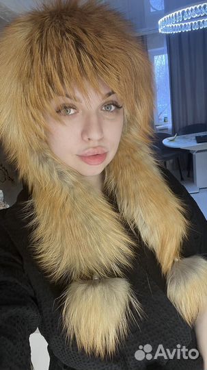 Шапка из лисы женская