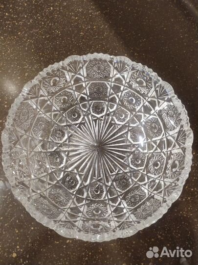 Ваза хрустальная