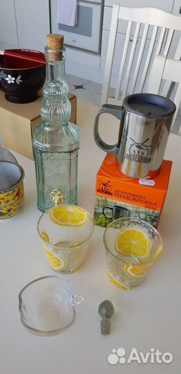 Посуда новая б/у пивные кружки лимонница