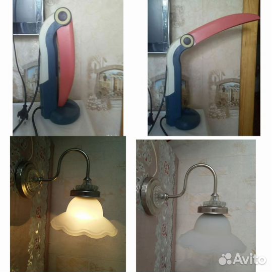 Настольная лампа или ночник. Настенное бра
