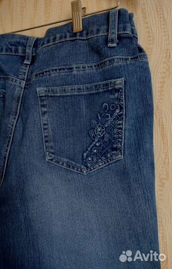 Женские джинсовые бриджи