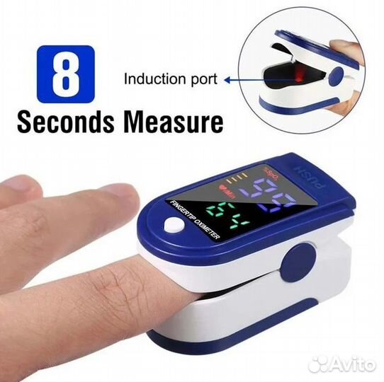 Пульсоксиметр (Оксиметр) на палец Pulse Oximeter
