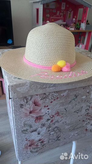 Соломенная шляпа детская
