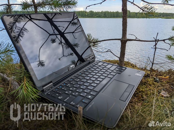 Потрогай отражение на ультрабуке Dell Latitude тач