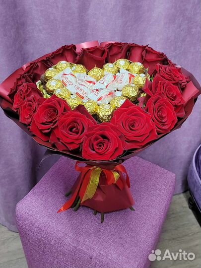 Вау букет букет-сердце букет роз