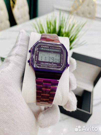 Часы casio illuminator purple