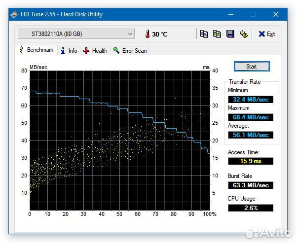 HDD 80gb ide ST3802110A