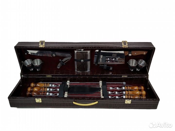 Шашлычный набор с флягой