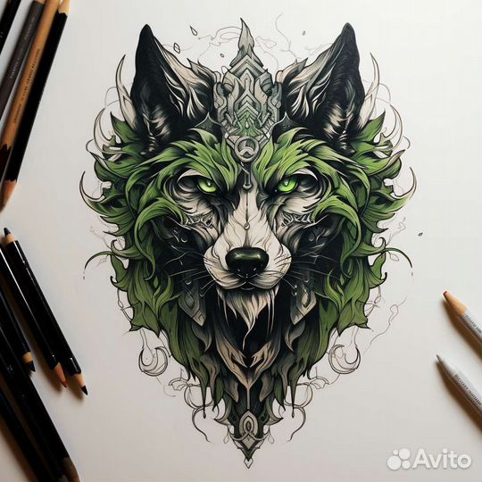 Иллюстрация книг,Эскиз тату,Открытки,Портреты,Лого