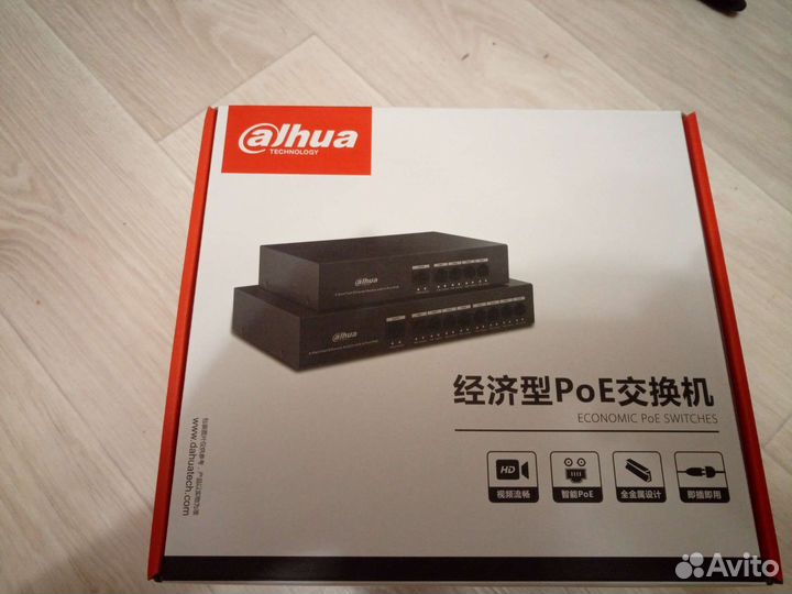 Poe коммутатор Dahua новый