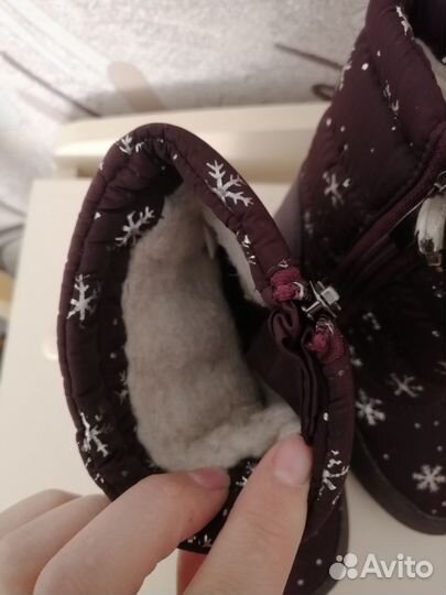 Ботинки зимние дутики для девочки